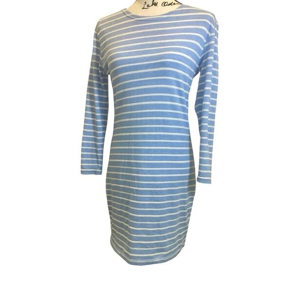 STS SAIL TO SABLE SHIFT DRESS BLUE STRIPES SZ XS SAILOR CHIC NAUTICAL AESTHETIC - Picture 16 of 16